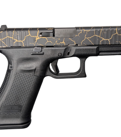 Glock 45 V Craquelure Ceracote Slide 9MM 4" Barrel, Black-Frame, 3-17 Rd Mags, Tastefully Elegant