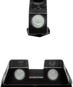 Glock Night Sight Set, 6.5mm, Fits Glock 17/19/22/23/26/27/33/34/35/37/38/39, Does Not Fit 42/43, Green Dot