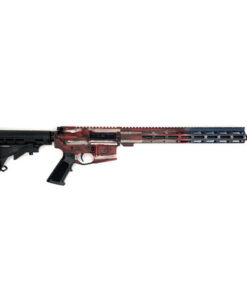 Great Lakes GL-15 223 Wylde, 16" Barrel, ORC Battleworn American Flag, Nitride 30rd