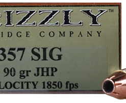 Grizzly Ammo 357Sig 90gr Jacketed Hollow Point, 20rd Box