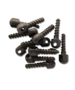 Grovtec Wood Screw Swivel Studs 0.5" 12-Pack Black