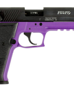 GSG Firefly 22 LR, 4.9" Threaded Barrel, Purple Frame, Black Slide/Grip, 10rd