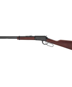 Henry H1 Classic 22 LR, 18.5" Barrel, Blued, Straight Grip American Walnut, Adj Semi-Buckhorn, Hooded Blade Front, 15rd