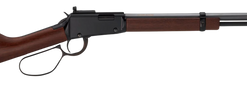 Henry H1 Frontier Carbine 22 LR, 16.5" Barrel, Octagon Blued, Large Loop, Straight Grip American Walnut, Adj Semi-Buckhorn Rear, Brass Bead Front,...
