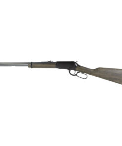 Henry H1 Garden Gun 22 LR, 18.5" Barrel,rd Blued, Smooth Bore Barrel, Rustic Black Ash Stock, Semi-Buckhorn Rear, Hooded Blade Front Sight, 15rd