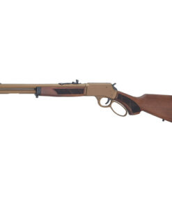 Henry H12 Explorer Carbine 44 Magnum/44 Special, 16.5" Threaded Barrel, Cerakote Burnt Bronze, American Walnut, Semi-Buckhorn Rear, Brass Bead, 7rd
