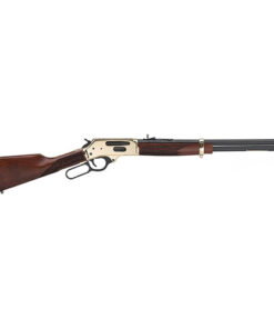 Henry Side Gate Lever Action, 45-70 Govt, 20" Brass Receiver, Walnut Stock, 4Rd,