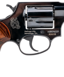 Heritage Roscoe 38 Special +P, 2" Barrel, Black Frame, Wood Grip, 5rd