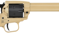 Heritage Rough Rider 22 LR, 6.50" Barrel, Sabre Sand Frame, Black Polymer Grips, 6rd