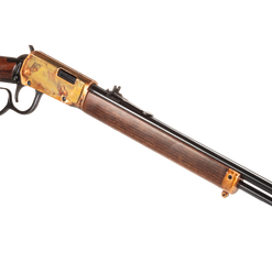 Heritage Settler 22 LR, 20" Barrel, Color Case Hardened, Buckhorn, Light Stained Furniture, 15rd