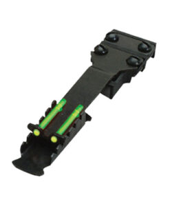 Hi-Viz, Green 2 dot adjustable rear sight (large). Fits vent rib widths from 3/8" to 7/16" wide. Installs with screws no gunsmithing required.