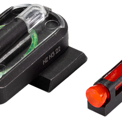 HiViz FastDot H3 Sight Set for S&W M&P Red Fiber Optic Front Sight-Green Tritium Rear Sight