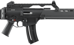 HK G36 22 LR 10rd,18.13" Black Barrel Flash Suppressor, Black Receiver Picatinny Rail, Black Folding Synthetic Stock, Black Polymer Grip