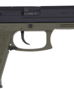 HK MK23 45 ACP, 5.87" Threaded Barrel, Green Frame, Black Slide, 12rd