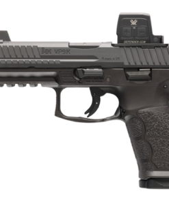 HK VP9A1 K Tactical w/Optic 9mm 15+1 4.70" Threaded Barrel, Black Polymer Frame w/Picatinny Rail, Textured Grip, Vortex CCW Dot Sight Included