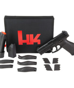 HK VP9A1 X Crossover, Compact, 9mm, 4.09" Hammer Forged Barrel, Black, Interchangeable Backstraps and Side Panels, Tritium Front Sight, Black...