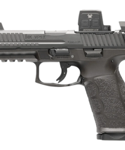 HK VP9A1 X Optic Package Full Size 9mm 15+1 4.09" Barrel, Black Polymer Frame w/Picatinny Rail, Vortex CCW Dot Included