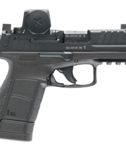 HK VP9CC Optic 9mm, 3.13" Barrel, Black, Serrated Slide, Vortex Defender CCW Red Dot, Picatinny Rail, 10rd