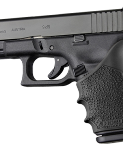 Hogue HandAll Beavertail Grip Sleeve Textured Black Rubber for Glock 19, 23, 32, 38 Gen1,2,5