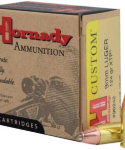 Hornady Custom 9mm 124gr, Jacketed Hollow Point XTP 25rd Box
