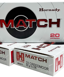 Hornady Match 22Creedmoor 80gr Extremely Low Drag-Match 20 Per Box