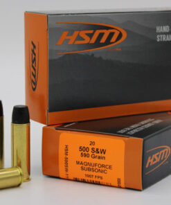 HSM Subsonic 500 SW MAG 590gr Hard Cast Lead FN 20rd 25BX/CS