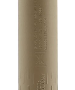 HUXWRX Flow Range 36 Ti 36 Caliber, C-Series Cerakote Finish, Flat Dark Earth, Titanium Construction, Includes 1/2x28 and 5/8x24 Direct Thread Mounts