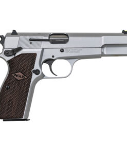 Inglis P-35 9mm, 4.7" Barrel, Silver, Black G10 Grip, 15rd