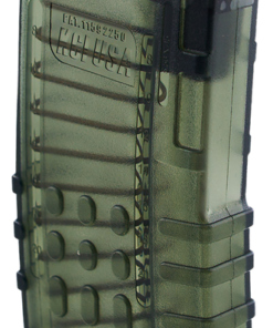 KCI AR-15 Magazine 223 Rem/5.56, Translucent Smoke Polycarbonate 21rd