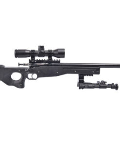 Keystone Cricket Precision 22 LR, 16.125" Barrel, Black Synthetic, Includes Bipod/4x28mm Combat Scope, 1rd