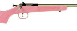 Keystone Crickett 22LR, 16.12", Pink Synthetic Stock, Stainless Steel