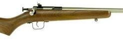 Keystone Crickett 22LR, 16.125", Walnut Stock, Stainless Steel