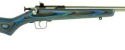Keystone Sporting Arms Crickett, Gen 2, Compact, Bolt Action, Single Shot , 22 LR, 16.125" Barrel, Stainless Finish, Blue Laminate Stock