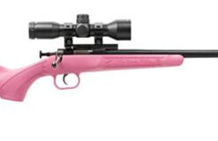 Keystone Sporting Arms, Crickett, Generation 2, Bolt, Youth, 22 LR, 16.125", Pink, Right Hand, Includes Scope, Scope Base, and Soft Case, Single...
