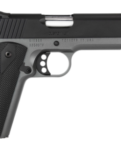Kimber Custom LW Shadow Ghost 45 ACP, 5" Barrel, Rubber Grips, Matte Gray, Black Slide, Fiber Optic Front, 3x7rd Mags, Holster, Bag, California...