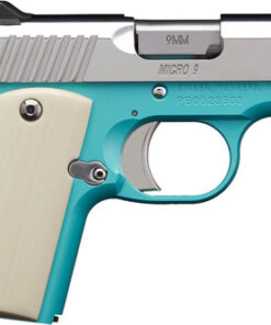 Kimber Micro 9 Bel Air 9mm, 4" Barrel, Blue Frame, Ivory G10 Grip, 6rd