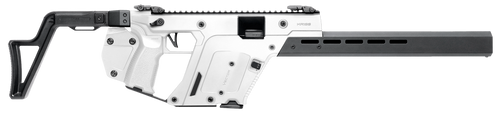 Kriss VECTOR CRB Gen III 45ACP, 16" Threaded Barrel, .578X28, Matte , Alpine White, Low-Profile Flip-Ups, Fixed Stock, 10rd, California Compliant