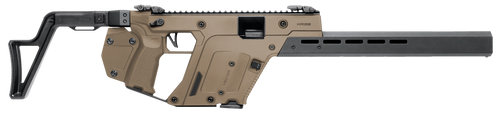 Kriss VECTOR CRB Gen III 45ACP, 16" Threaded Barrel, .578X28, Matte , Flat Dark Earth, Low-Profile Flip-Ups, Fixed Stock, 10rd, California Compliant