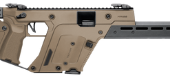 Kriss VECTOR CRB Gen III 9mm, 16" Threaded Barrel, 1/2x28", Matte , Flat Dark Earth, Low-Profile Flip-Ups, Fixed Stock, 10rd, California Compliant