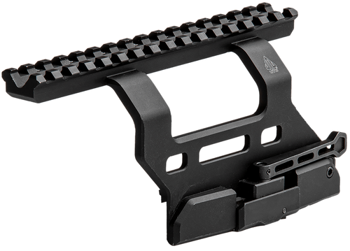 Leapers Quick-Detachable AK Side Mount Matte Black Anodized Aluminum 6.69" Long