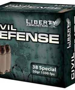 Liberty Ammo Civil Defense .38 Special 50gr, Fragmenting HP, 20rd Box, 50/Case