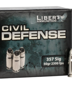 Liberty Ammunition Civil Defense 357 Sig 50gr, Hollow Point, 20rd Box
