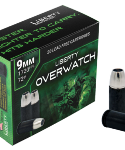 Liberty Ammunition OverWatch Defense 9mm, 72gr, OCD, 20Bx/50Cs