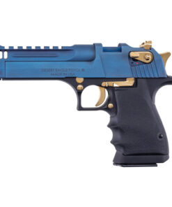 Magnum Research Desert Eagle 50AE, 5" Barrel, Black-CRB Blue-Gold, 7rd