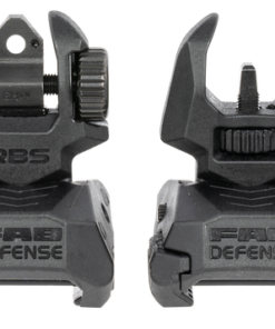 Meprolight Mepro FRBS Self-Illuminated Sights Flip Up 2-Dot Green Tritium with Ornage Outline Hyper Bright-Front & Rear with Black Frame for AR-15