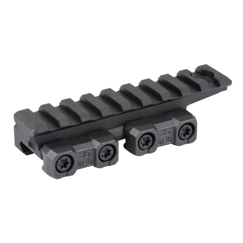 Midwest MK2, Mount, Fits 1913 Picatinny Rail Riser, 9 Slot, Anodized Finish, Black