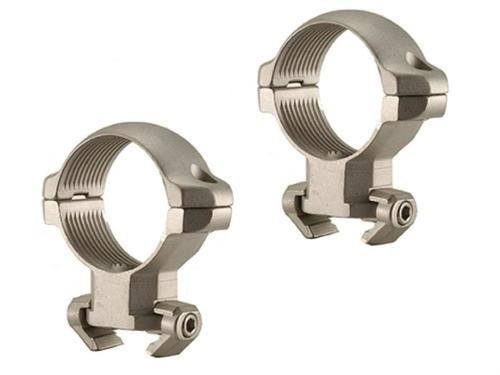 Millett 1" Angle-Loc Windage Adjustable Ring Mounts, Ruger 77, Super Redhawk, Silver, High