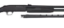 Mossberg 500 Youth Field/Deer Pump 20 Ga, 22"/24" Barrel, 4-Position Black Stock, Blued, 5rd