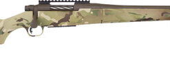 Mossberg Patriot Compact 300 Win Mag, 20" Threaded Bull Barrel, Patriot Brown Cerakote, Picatinny, MultiCam Fixed Stock, 4rd