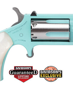 NAA Pug 22 Magnum, 1" Barrel, Turquoise Cerakote, Simulated Pearl Grip, 5rd